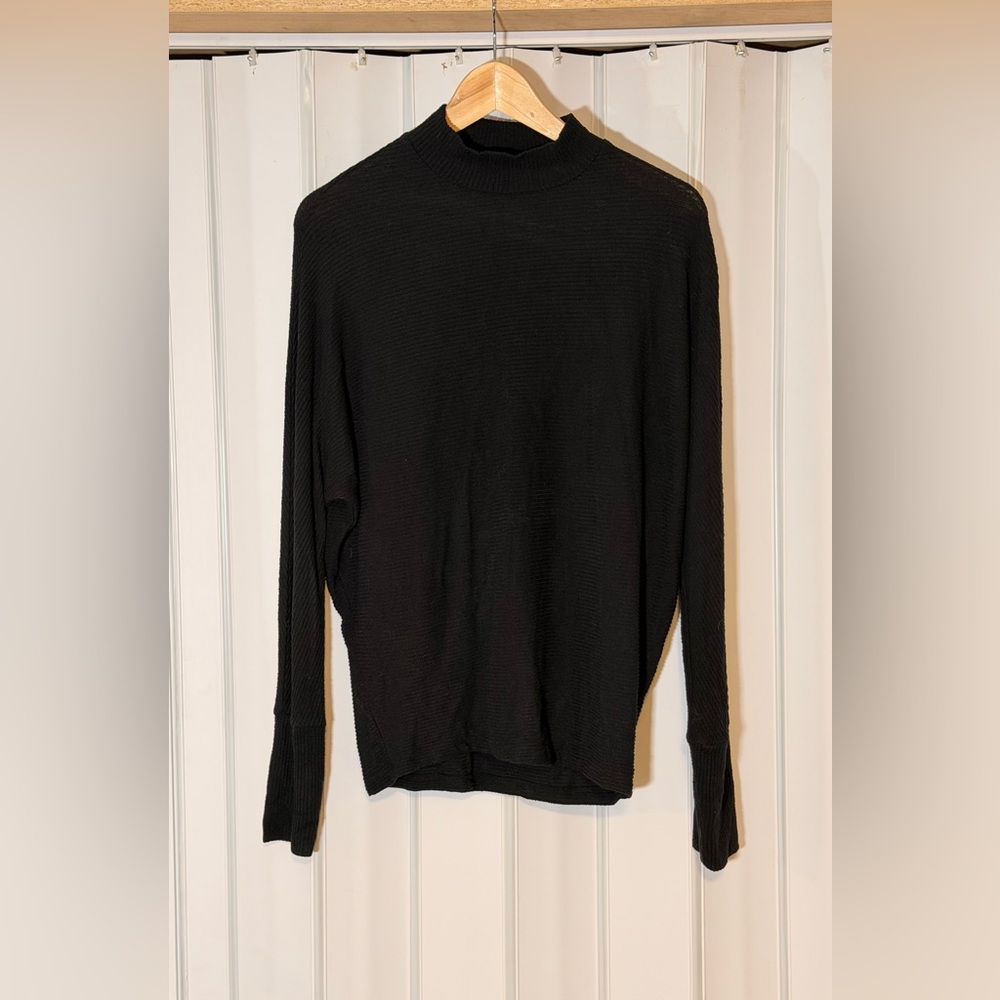 bp Black Lightweight Long Sleeve Knit Top
